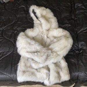 White Faux Fur Jacket